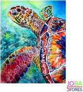 Diamond Painting "JobaStores®" Zeeschildpad - volledig - 50x40cm