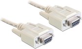 Premium seriële RS232 null modemkabel 9-pins SUB-D (v) - 9-pins SUB-D (v) / gegoten connectoren - 5 meter