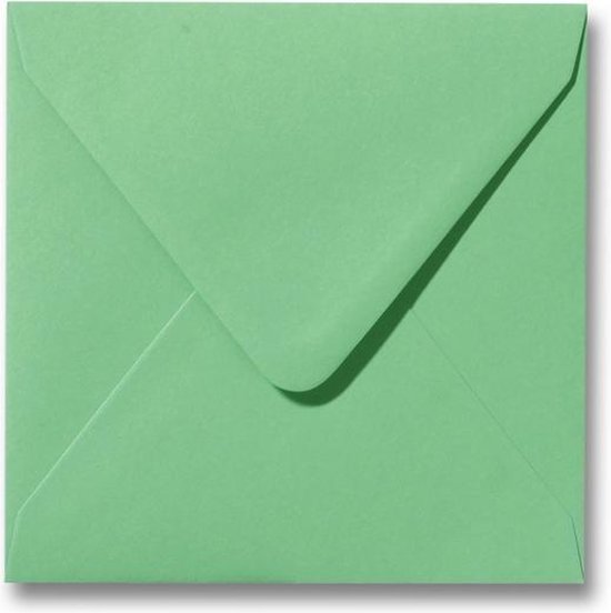 Enveloppe 16 x 16 vert pâturage, 25 pièces