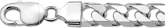 The Jewelry Collection Armband Geslepen Gourmet 7,5 mm - Zilver