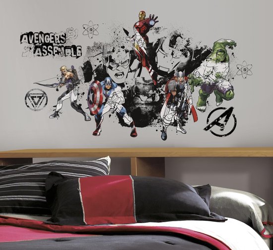 RoomMates Marvel Avengers Assemble & White - | bol.com