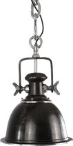 Hanglamp Valentina 30 cm 1 lichts zwart + ruw nickel