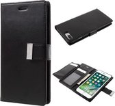 Mercury Rich Dairy wallet case hoesje iPhone 7 Plus zwart