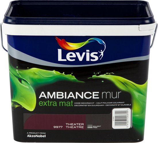 Levis Ambiance Muurverf - Extra Mat - Theater - 5L - Levis