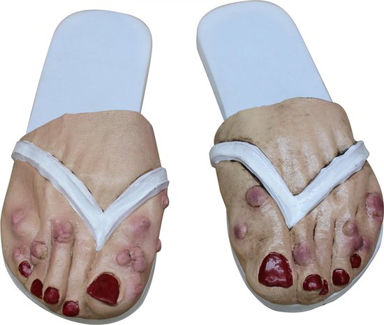 dramatisch Van toepassing zijn schoenen Vieze oude vrouwenvoeten slippers - Verkleedattribuut - One size" | bol.com
