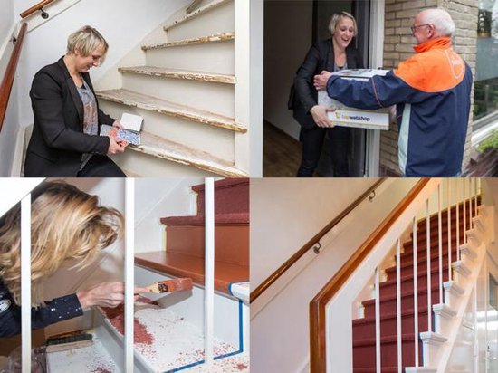 Bol Com Trapbox Traprenovatie Kleur Licht Graniet Zelf Uw Trap Renoveren In Een Dag