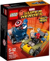 LEGO 76065 Mighty Micros Captain America vs Red Skull - Blauw | Rood