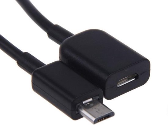 Micro-USB verlengkabel 1 meter M/F Micro USB kabel 100cm - Merkloos