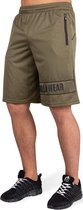 Gorilla Wear Branson Shorts - Zwart/Legergroen - 3XL