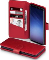 Samsung Galaxy S9+ Bookcase hoesje - CaseBoutique -  Rood - Leer