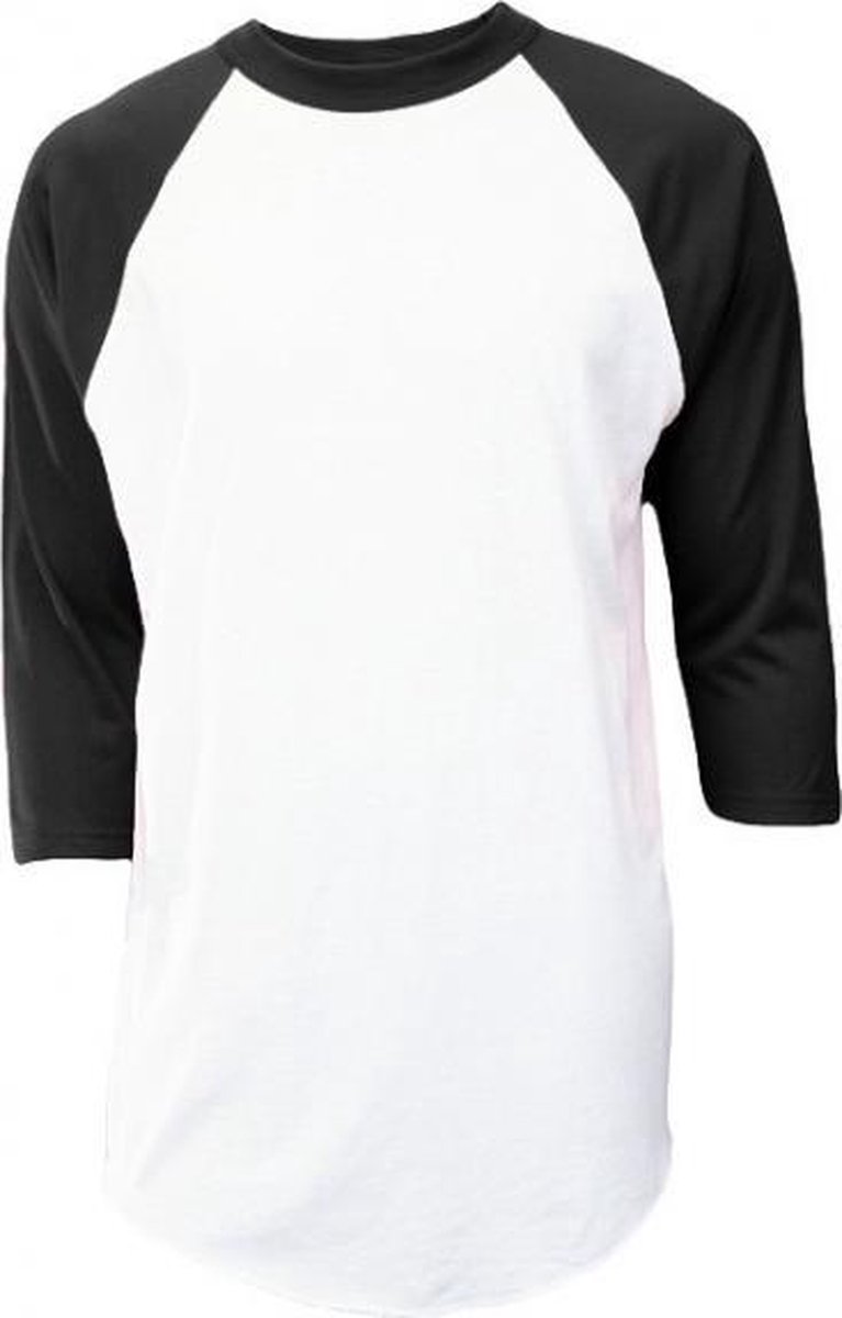 Soffe Klassiek Honkbal Ondershirt 3/4 Mouw - Volwassenen - Zwart - Small