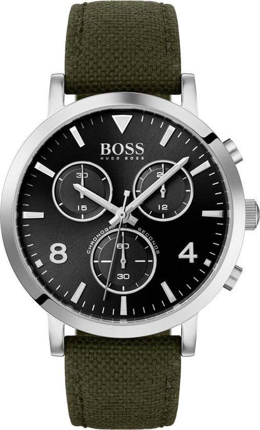 Hugo Boss Spirit 1513692 Horloge - Textiel - Groen - Ø 42 mm | bol.com