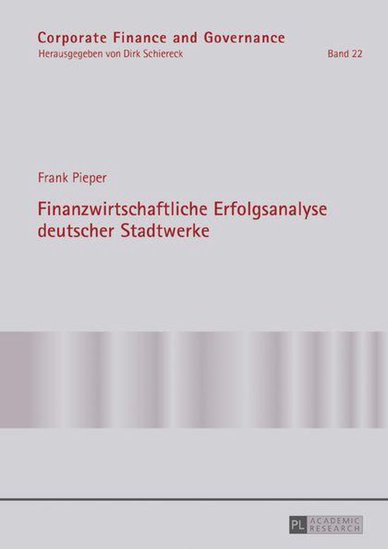 Finanzwirtschaftliche Erfolgsanalyse Deutscher Stadtwerke - cover