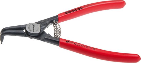 Pince à circlips pour anneaux externes, mors courbes Acier A11 125mm FORMAT