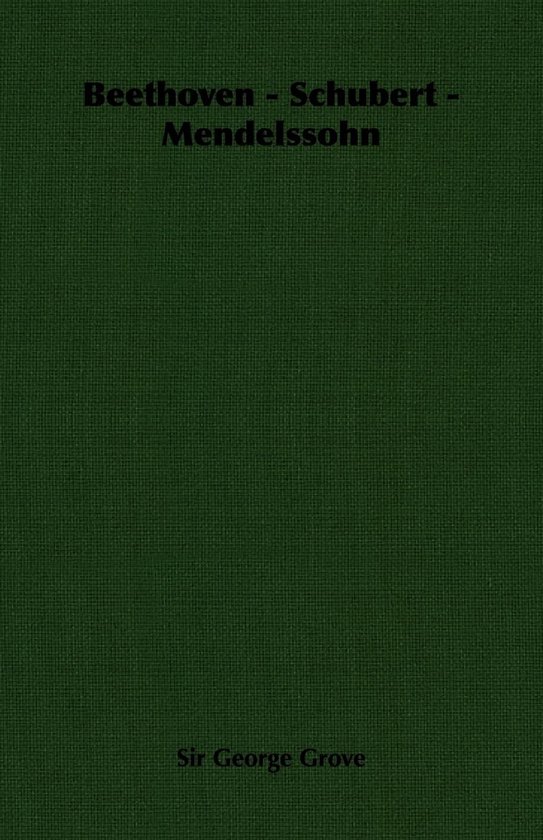 Beethoven - Schubert - Mendelssohn - cover