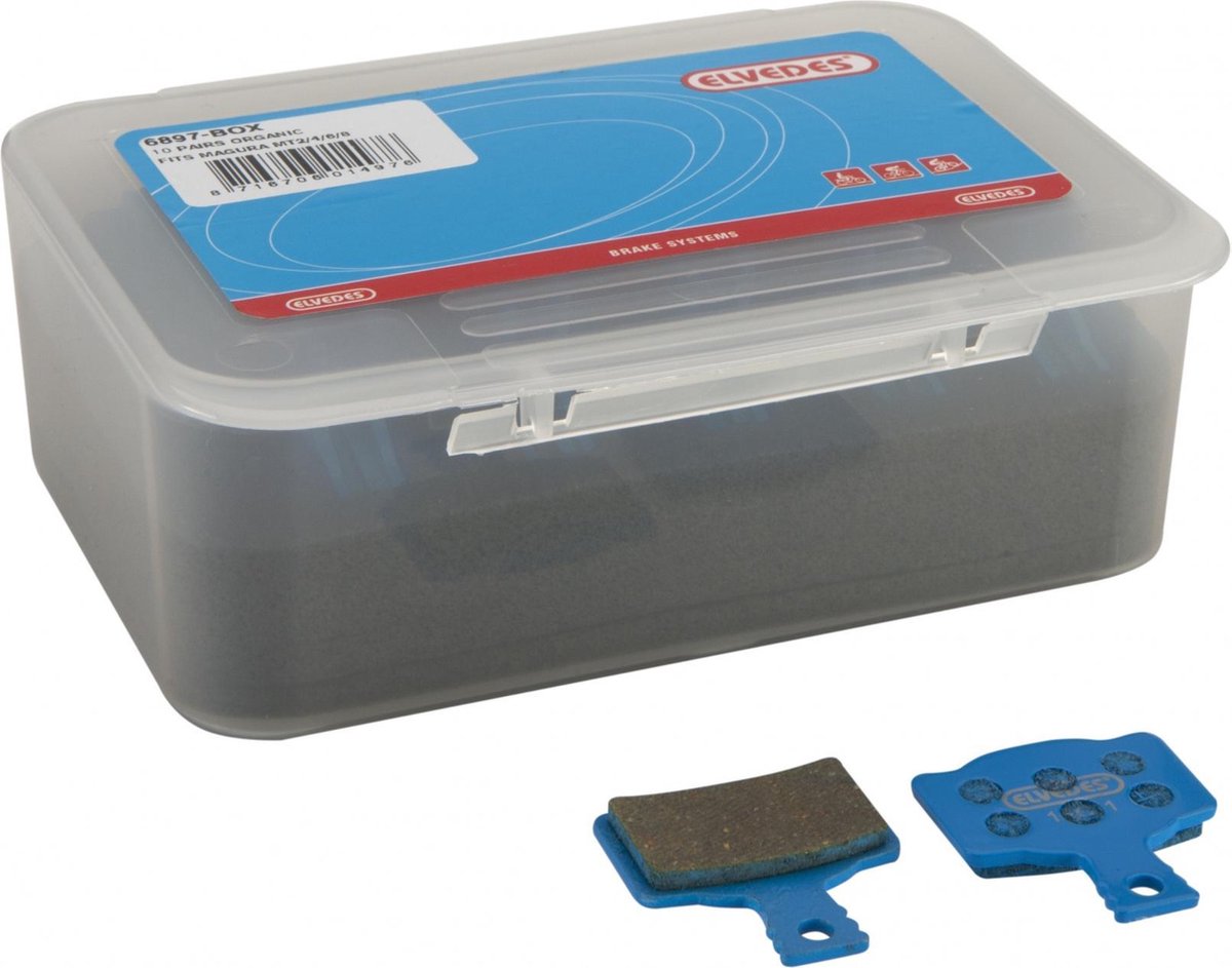 Schijfremblokset Elvedes organisch Magura MT2, MT4, MT6, MT8 (10 paar)