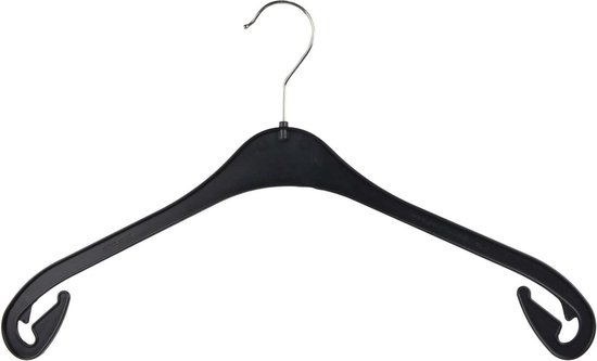 Set van 30 zwarte kledinghangers kunststof -NA38 | bol.com