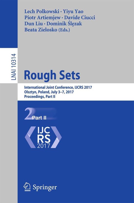 Springer Nature Proceedings Computer Science 2 - Rough Sets - cover