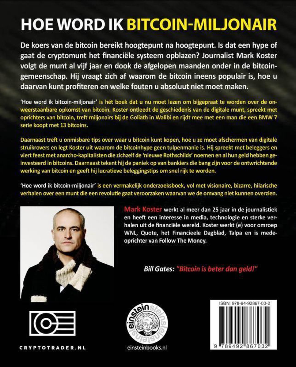 Hoe word ik bitcoin-miljonair? | 9789492867032 | Mark Koster | Boeken | bol