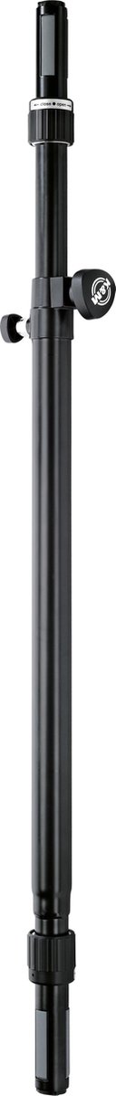 König & Meyer 21366 tussenbuis Ring Lock H: 950/1370 mm, zwart - Tussenpaal
