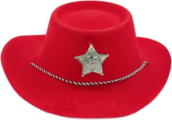 Vlekkeloos namens rijm Tom Cowboyhoed Sheriff Rood | bol.com