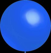 3 stuks Mega grote ronde festivalballonnen blauw 90 cm professionele kwaliteit