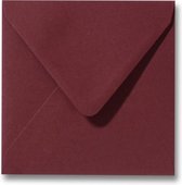 Envelop 14 X 14 Donkerrood, 100 stuks