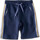 Little Label - contrast shorts baby jongens - navy melee - maat: 80 - bio-katoen