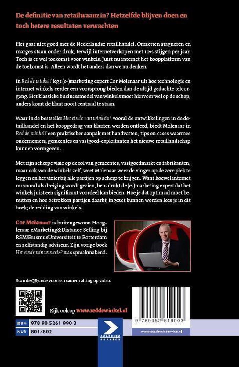 Red de winkel! - back cover