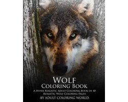 Advanced Adult Coloring Books- Wolf Coloring Book