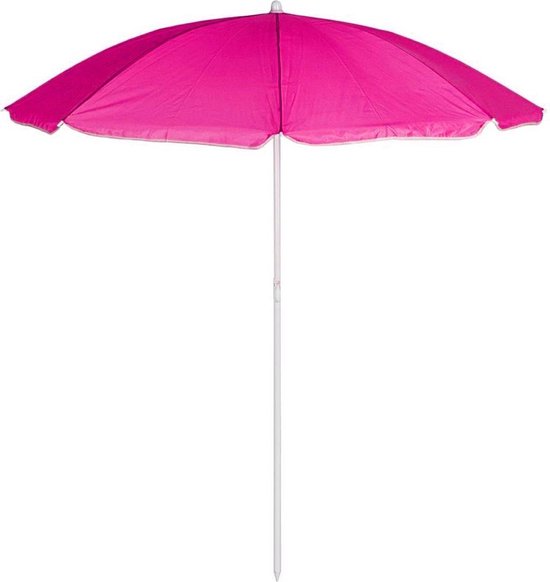 Premium Lichtgewicht Strand Parasol met Draagtas – 152 cm – Fel Roze |  bol.com