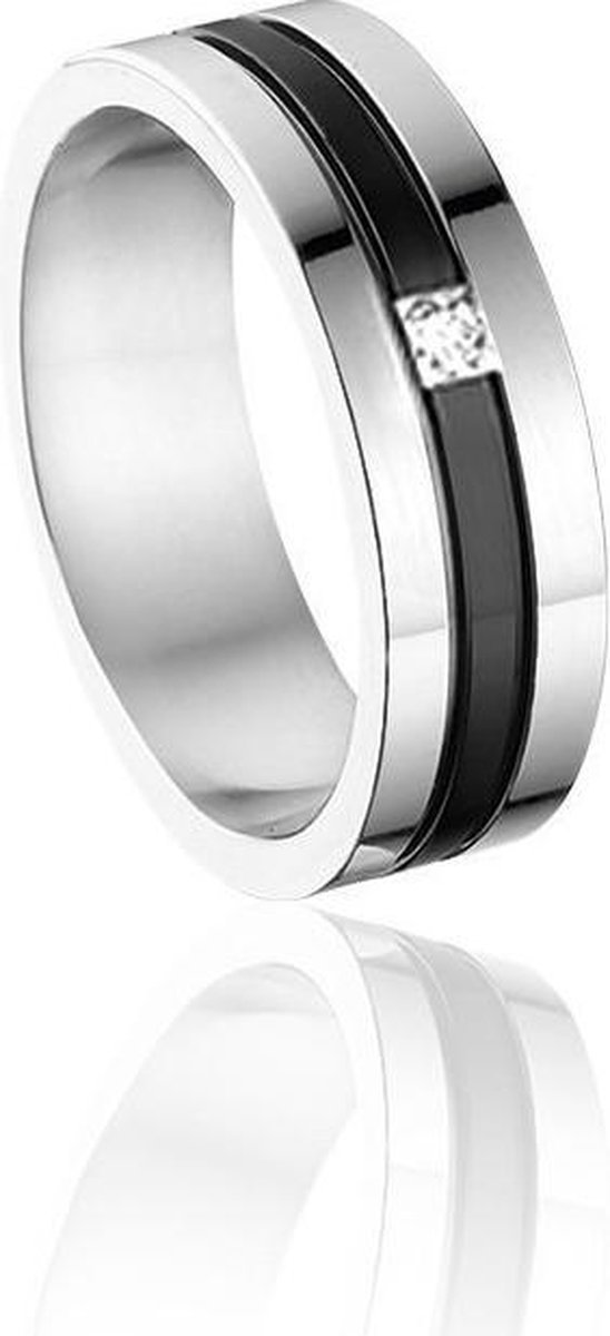 Montebello Ring Ronaldo - 316L Staal - Trouw- 7mm - Maat 66 - 21mm