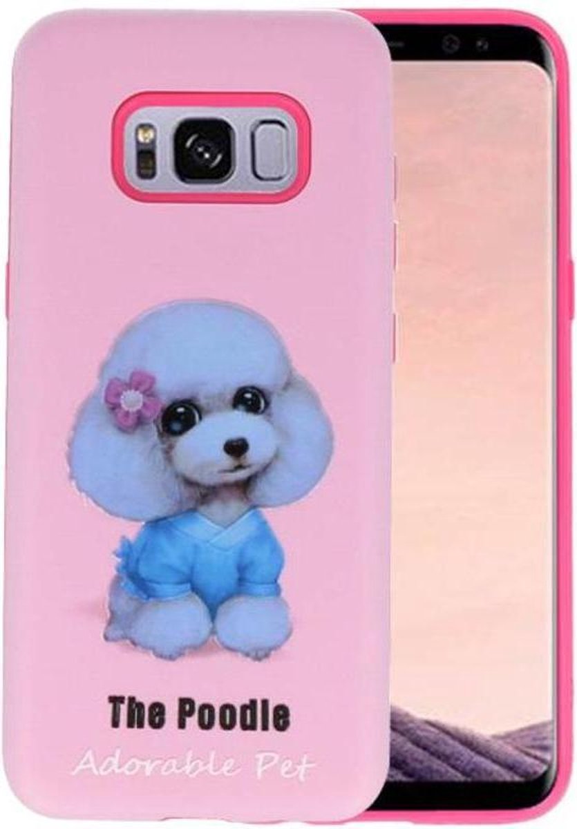 3D Print Hard Case - Hoesje Geschikt voor Samsung Galaxy S8 The Poodle