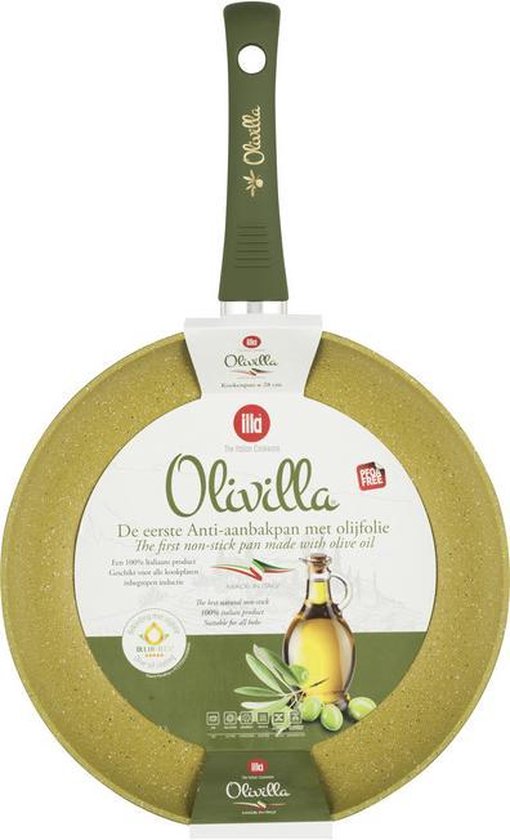 Illa Olivilla koekenpan 28 cm ook inductie met olijfolie | bol.com