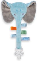 Speendoek - labeldoek olifant blauw