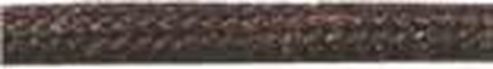 Cordial - Schoenveters - dik donkerbruin rond fijn geweven - veterlengte 120 cm 6-8 gaatjes