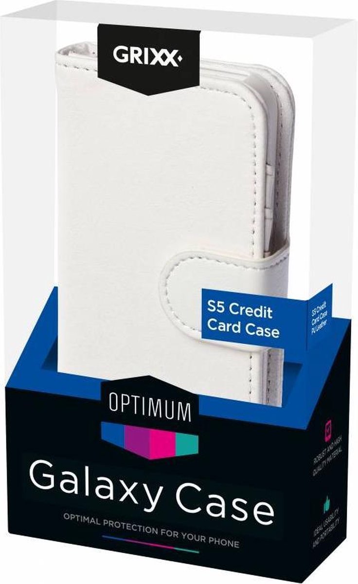 GRIXX Optimum Case Samsung Galaxy S5 Creditcard White