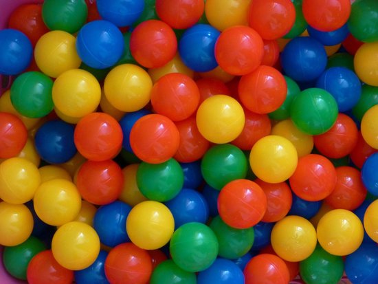 Ballenbakballen 70mm 4-kleurenmix - 1000 stuks
