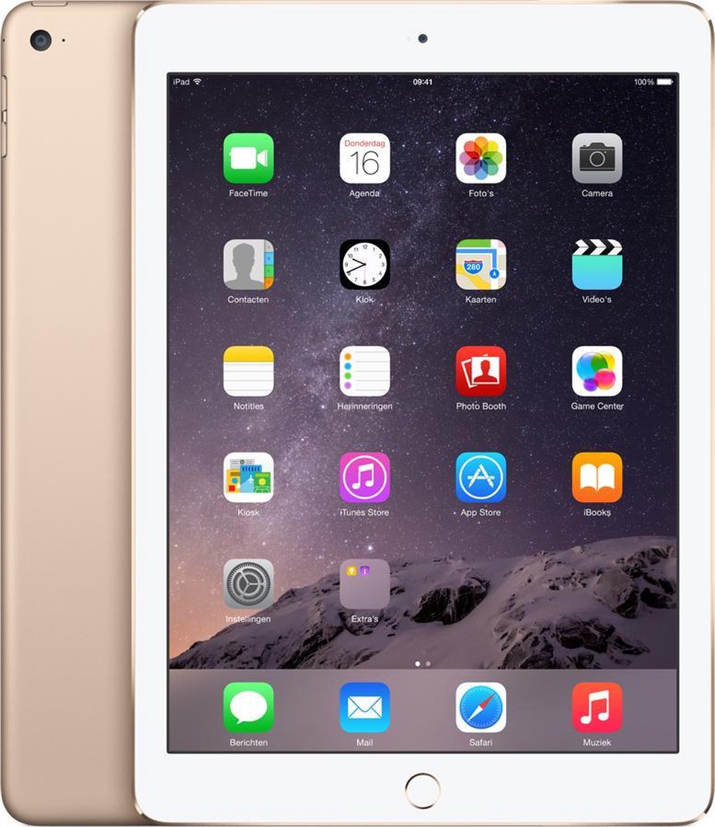 Apple iPad Air 2 - 128GB - WiFi - Wit/Goud | bol