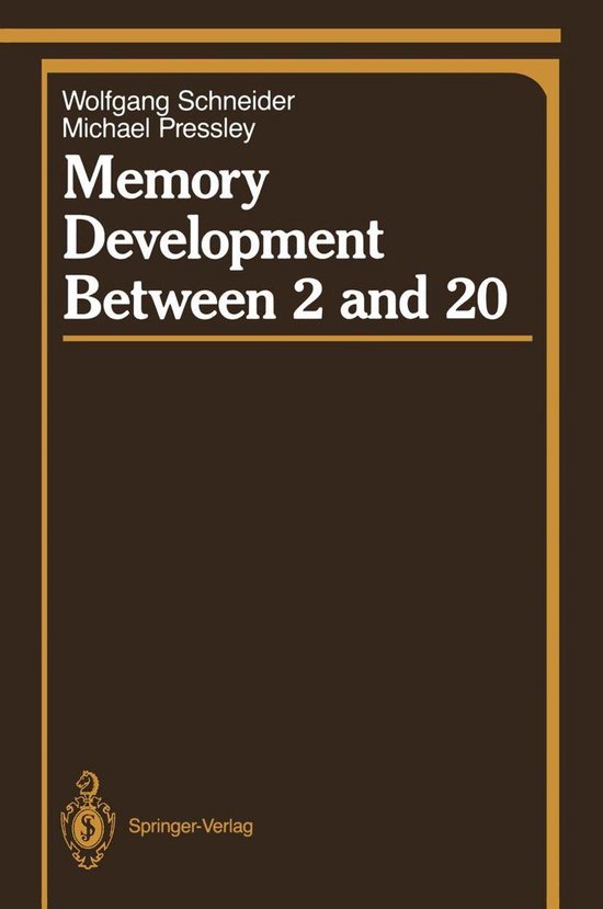 Springer Series in Cognitive Development - Memory Developmen ... - cover