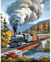 Diamond Painting Train Crossing / Trein 38x48