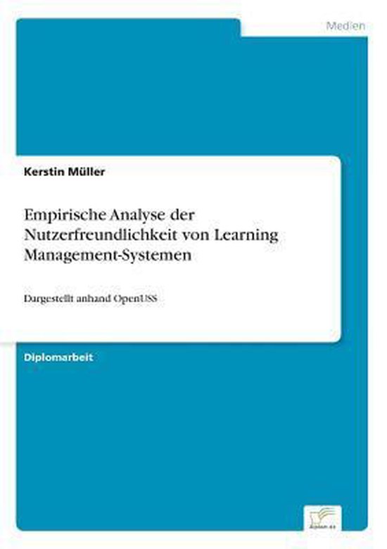 Empirische Analyse der Nutzerfreundlichkeit von Learning Man ... - cover