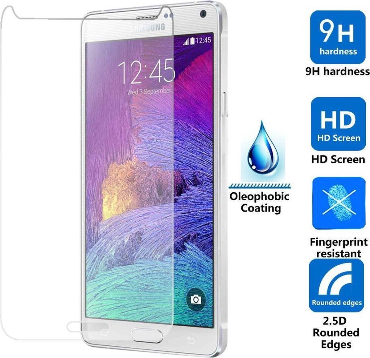 1+1 Gratis Tempered display glas Screen protector Samsung Galaxy Core Prime