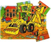 Bigjigs 9 Piece Tray Puzzle - Digger