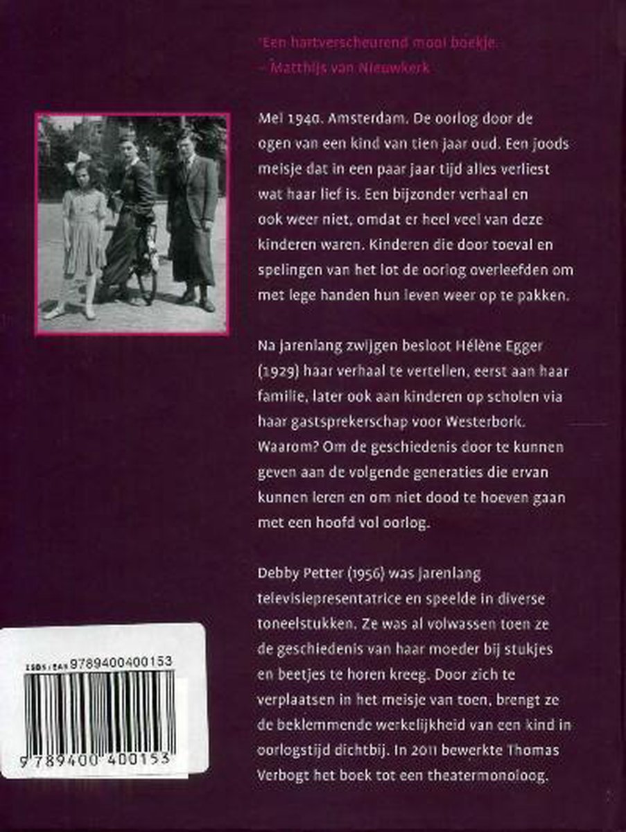 Ik ben er nog - back cover