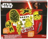 Star Wars Glow in The Dark Stickerset – 30x25x6cm | Stickers Maken Let the Force Be With You | Kamer Decoraties Maken | Knutselen en Creativiteit voor Kinderen