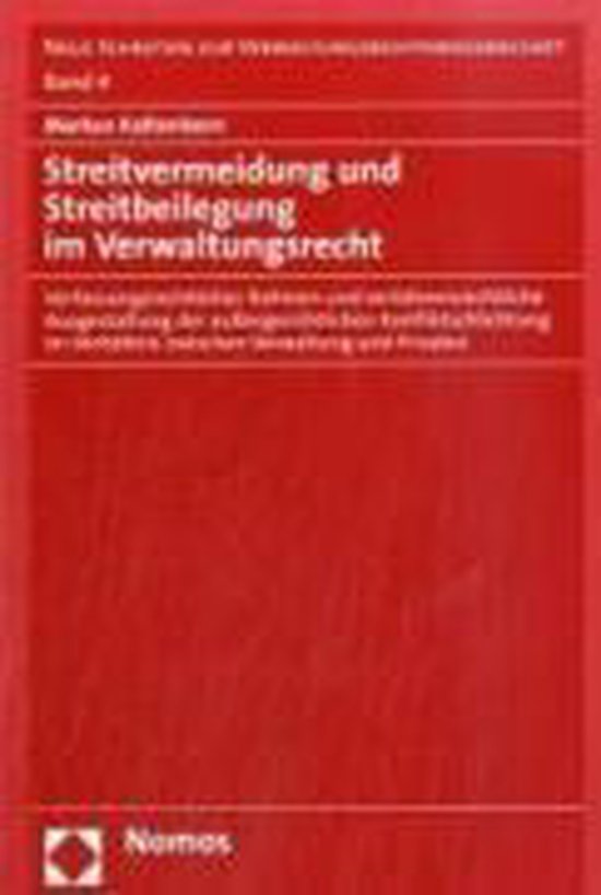 Streitvermeidung und Streitbeilegung im Verwaltungsrecht - cover