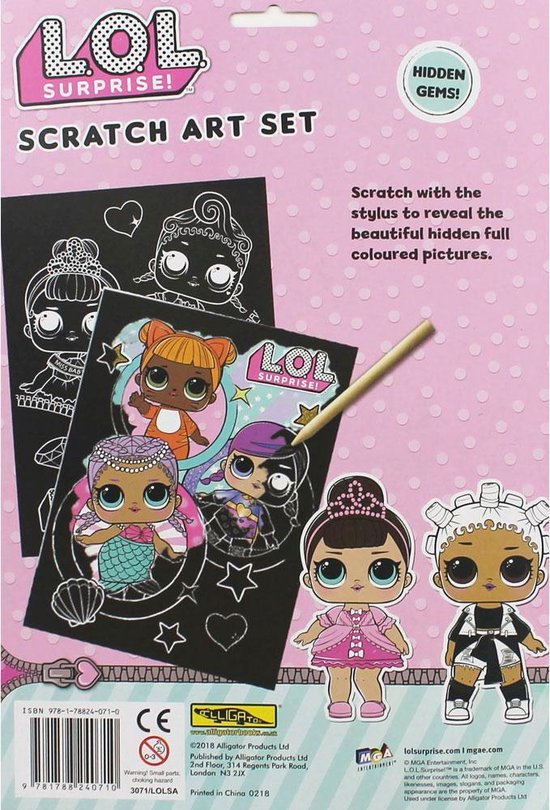 L.o.l. Surprise! Scratch Set Zwart 3delig Bestel nu!