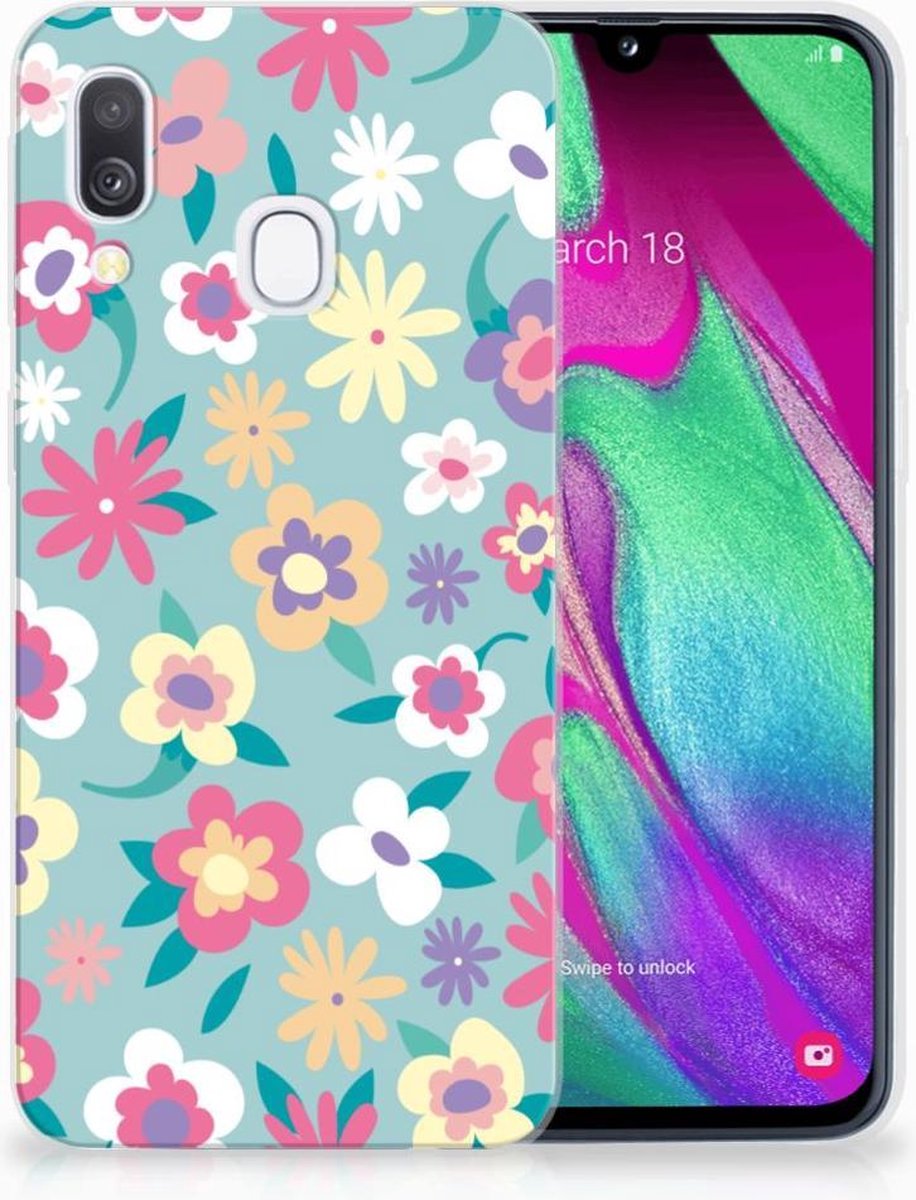 Samsung Galaxy A40 TPU Case Flower Power