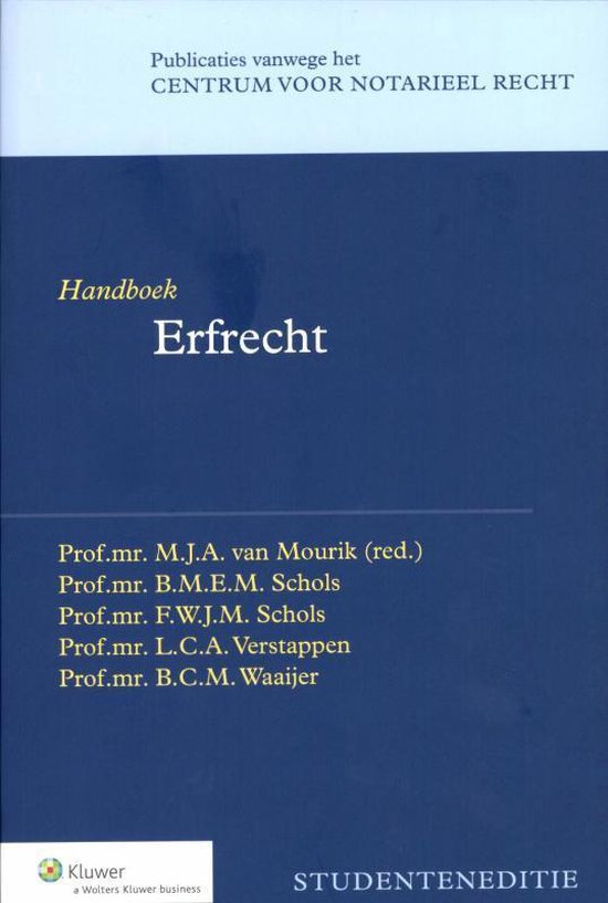 Publicaties vanwege het Centrum voor Notarieel Recht - Handb ... - cover